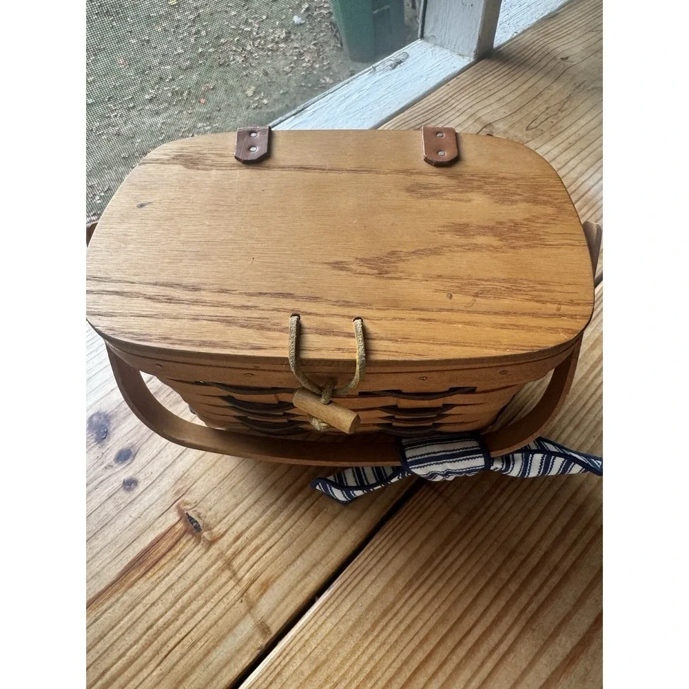 Vintage Longaberger Basket‎ w/ Lid 1994 Forever Yours Sweetheart Hostess + Tags